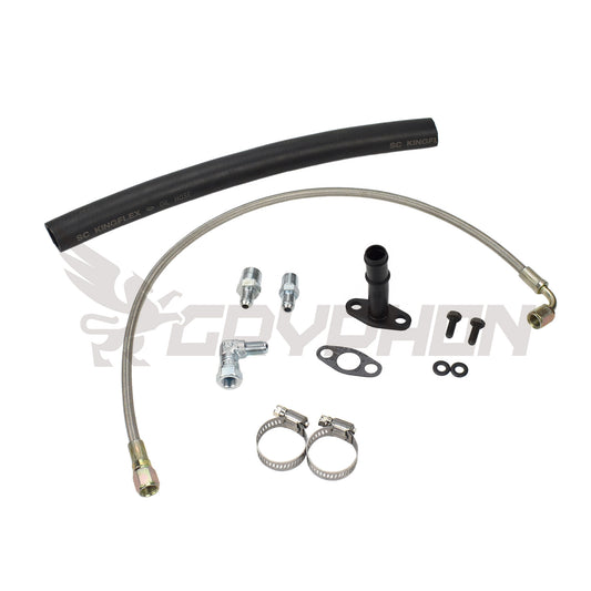 GryphonTek Complete Turbo Oil Feed and Return Line Kit for Dodge Neon SRT-4 and Chrysler PT Cruiser GT - PTFE and NBR Solutions.
