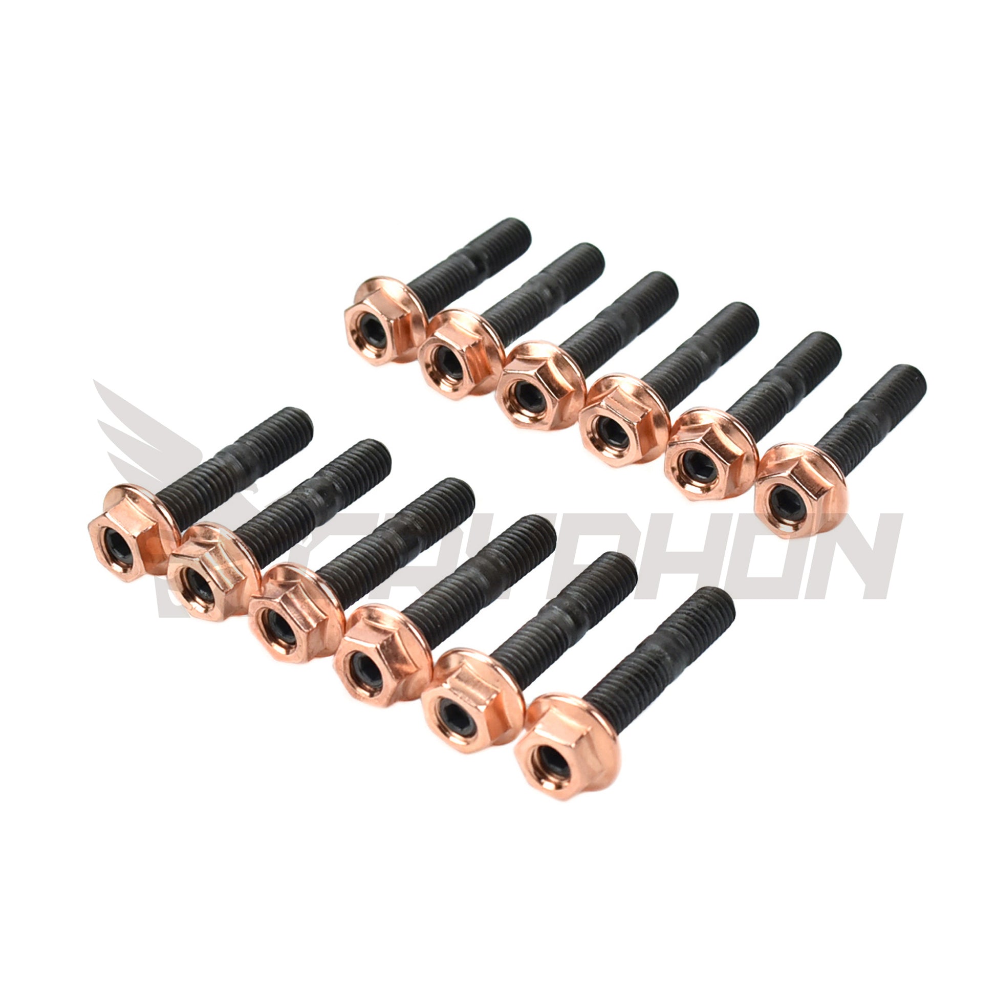inner hex stud and top lock nut kit for Chevrolet/GM LSX LS1 / LS2 / LS3 / LS6 / LS7 / LS9/ LSX / LQ9 and related small block V8 engines exhaust manifold