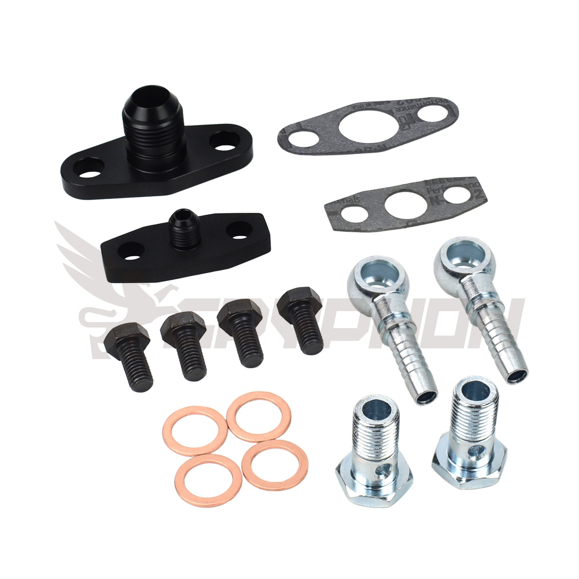 Turbo oil and water fittings for Garrett G-Series G40 G42 G45
