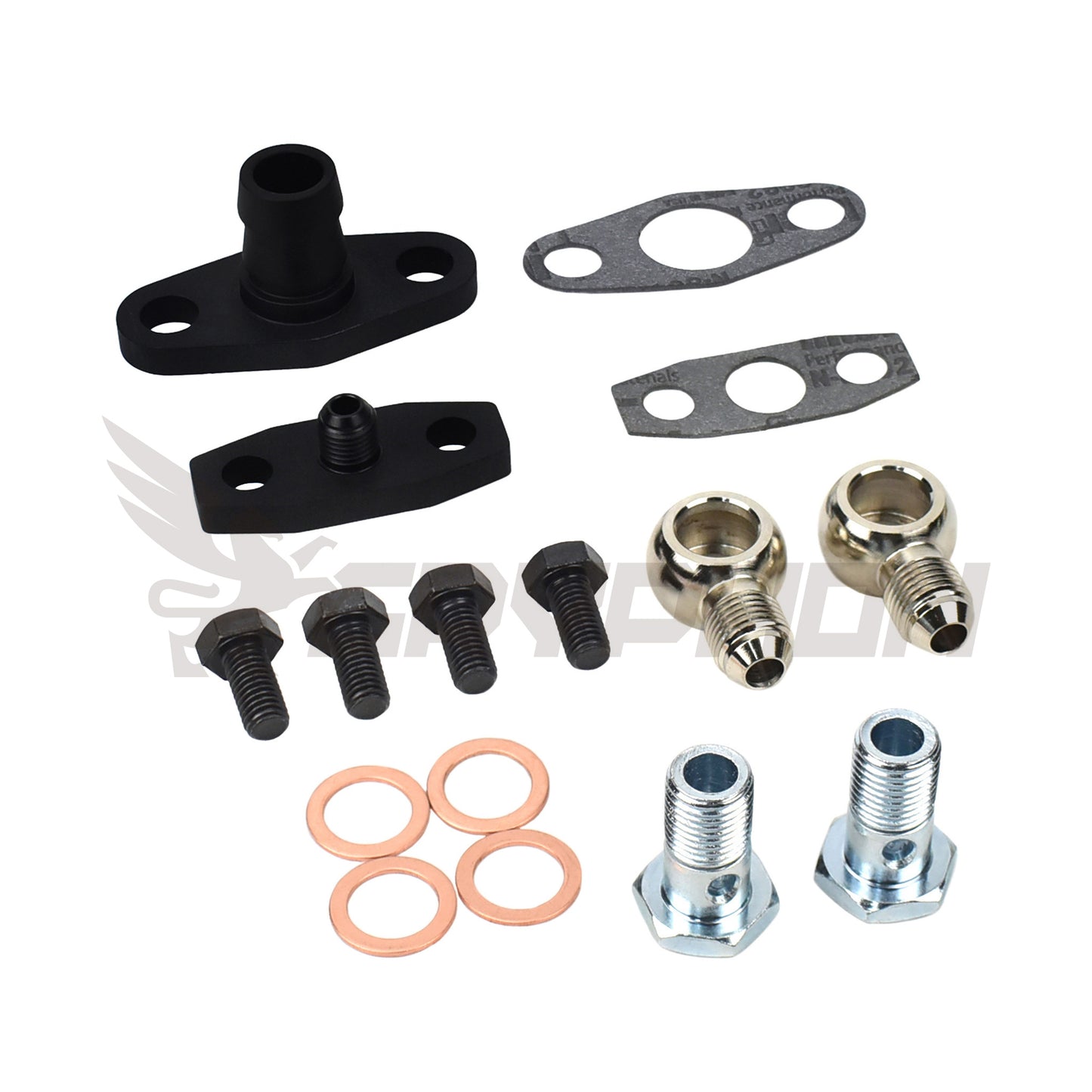 Turbo oil and water fittings for Garrett G-Series G40 G42 G45