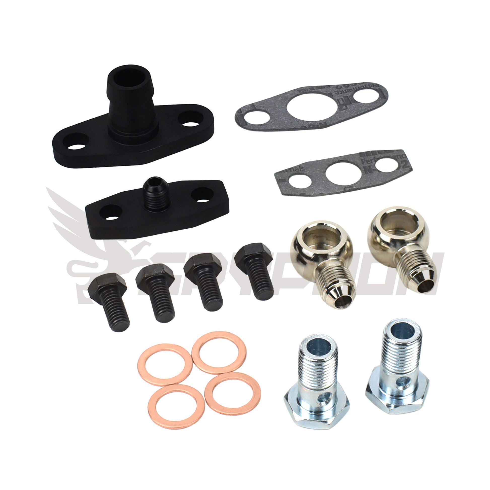 Turbo oil and water fittings for Garrett G-Series G40 G42 G45