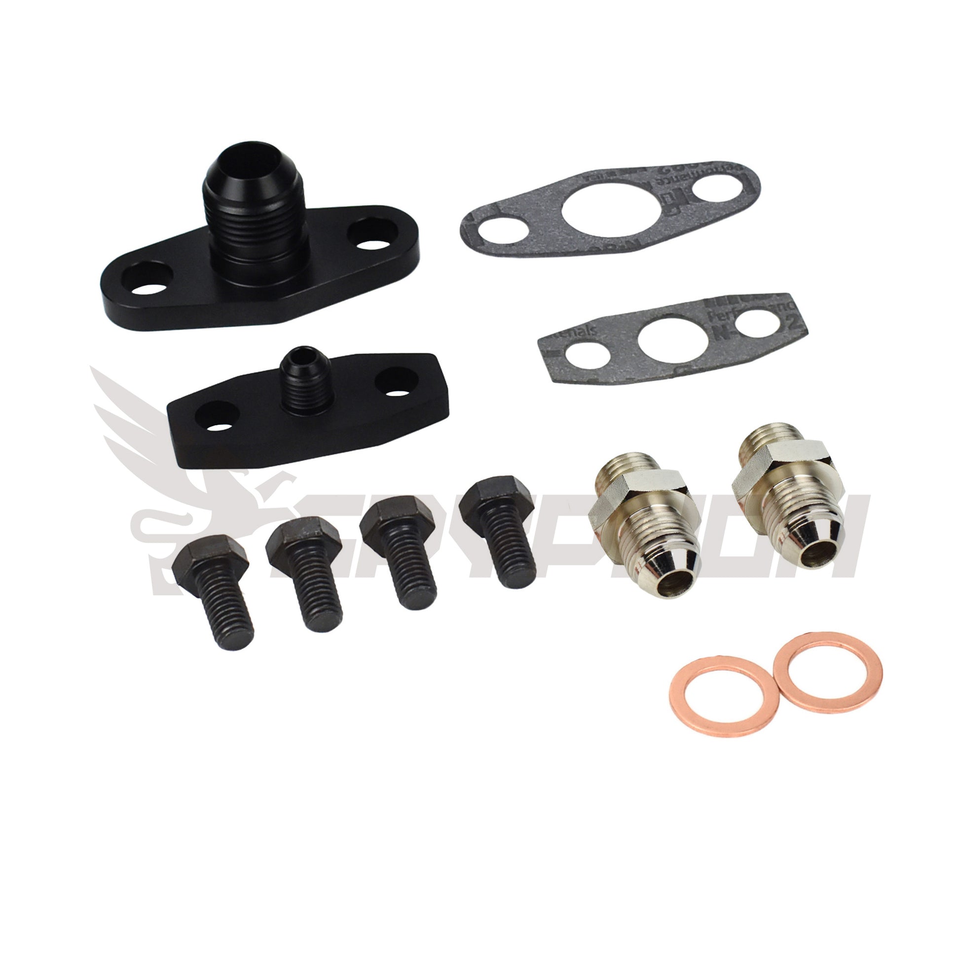 Turbo oil and water fittings for Garrett G-Series G40 G42 G45