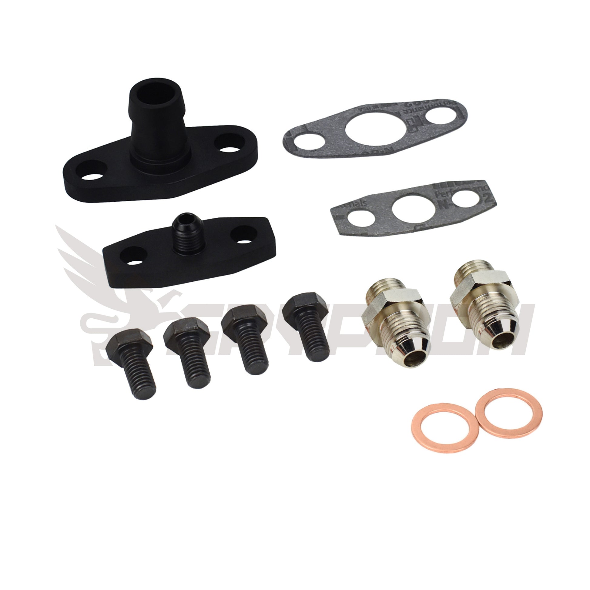 Turbo oil and water fittings for Garrett G-Series G40 G42 G45
