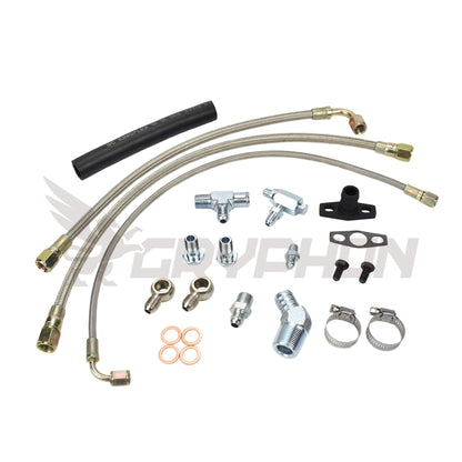 Turbo Oil Water Line Kit Nissan TD42 GQ with Garrett G-Series G25