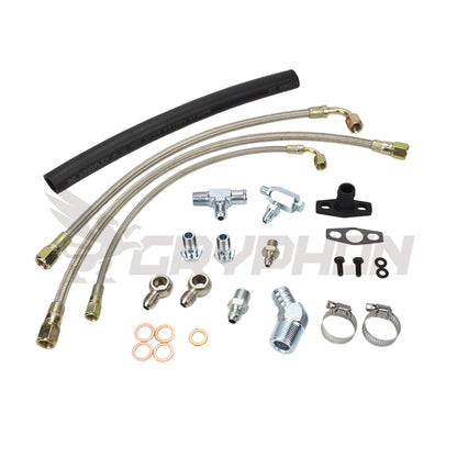 Turbo oil and water line kit for Nissan GQ TD42 with TD05H turbo