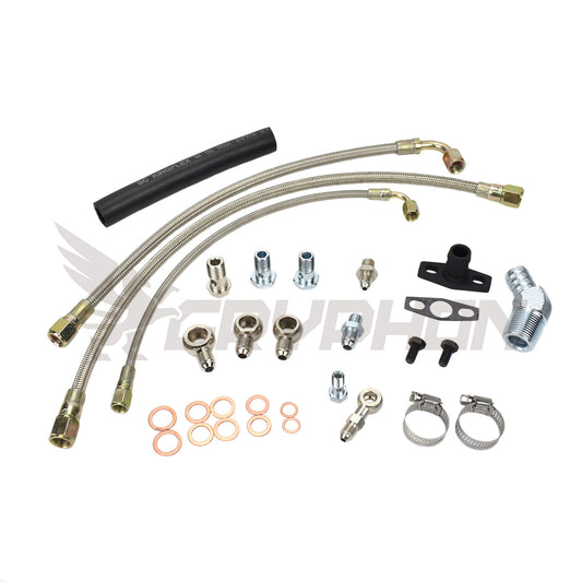Turbo Oil Water Line Kit Nissan TD42 GU with BorgWarner EFR Series