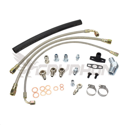 Turbo Oil Water Line Kit Nissan TD42 GU with Garrett G-Series G25