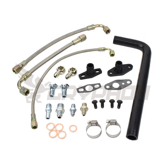 Turbo Oil Water Line Kit Toyota Land Cruiser 12HT with Garrett GT28R