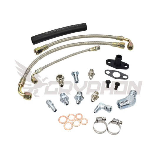 Turbo Oil Water Line Kit Nissan RB20DET with stock turbo (M16 Water Port)