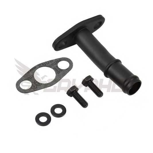 Subaru Turbo Oil Drain Pipe Kit for Mitsubishi TD04 TD05 and IHI RHF5 VF-Series – Direct Replacement for EJ20 EJ25 WRX STI Impreza Forester