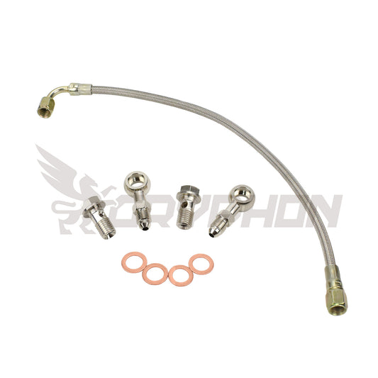 Turbo Oil Feed Line Kit Nissan RD28T Y60 GQ Garrett TB2527