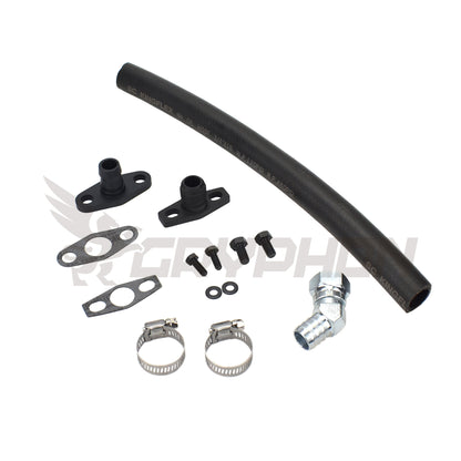 Turbo Oil Drain Hose Kit 4G63T DSM Eclipse 1G 2G EVO 1~3 BorgWarner S200 S300 S400