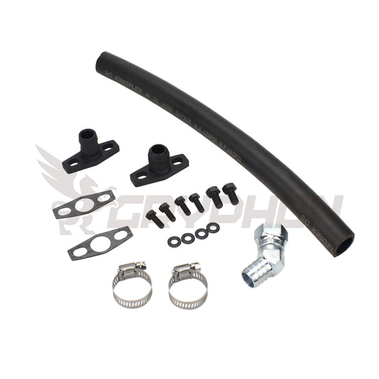 Turbo Oil Drain Hose Kit 4G63T DSM Eclipse 1G 2G EVO 1~3 Garrett GT30R GT35R