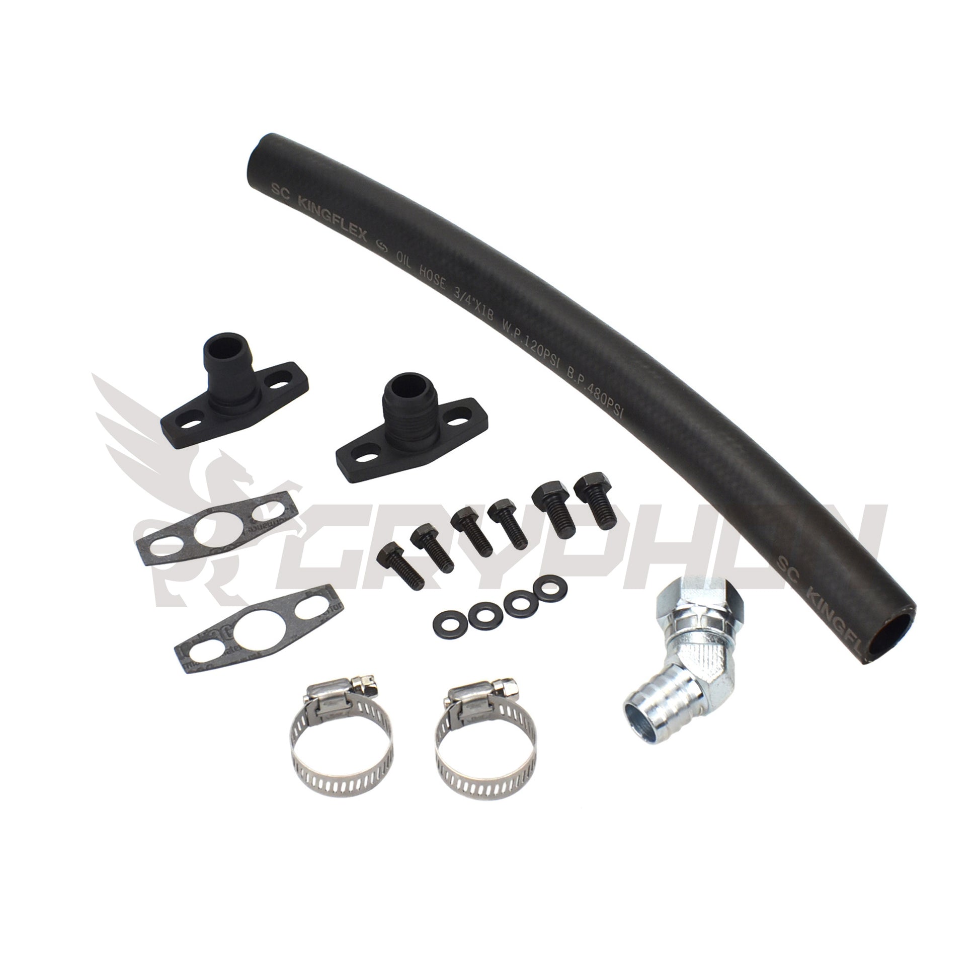 Turbo Oil Drain Hose Kit Mitsubishi 4G63T EVO 4~9 Garrett GT30R GT35R