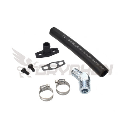 Turbo Oil Drain Hose Kit Holden Commodore VL RB30ET with Garrett GT28R GT30R GT35R