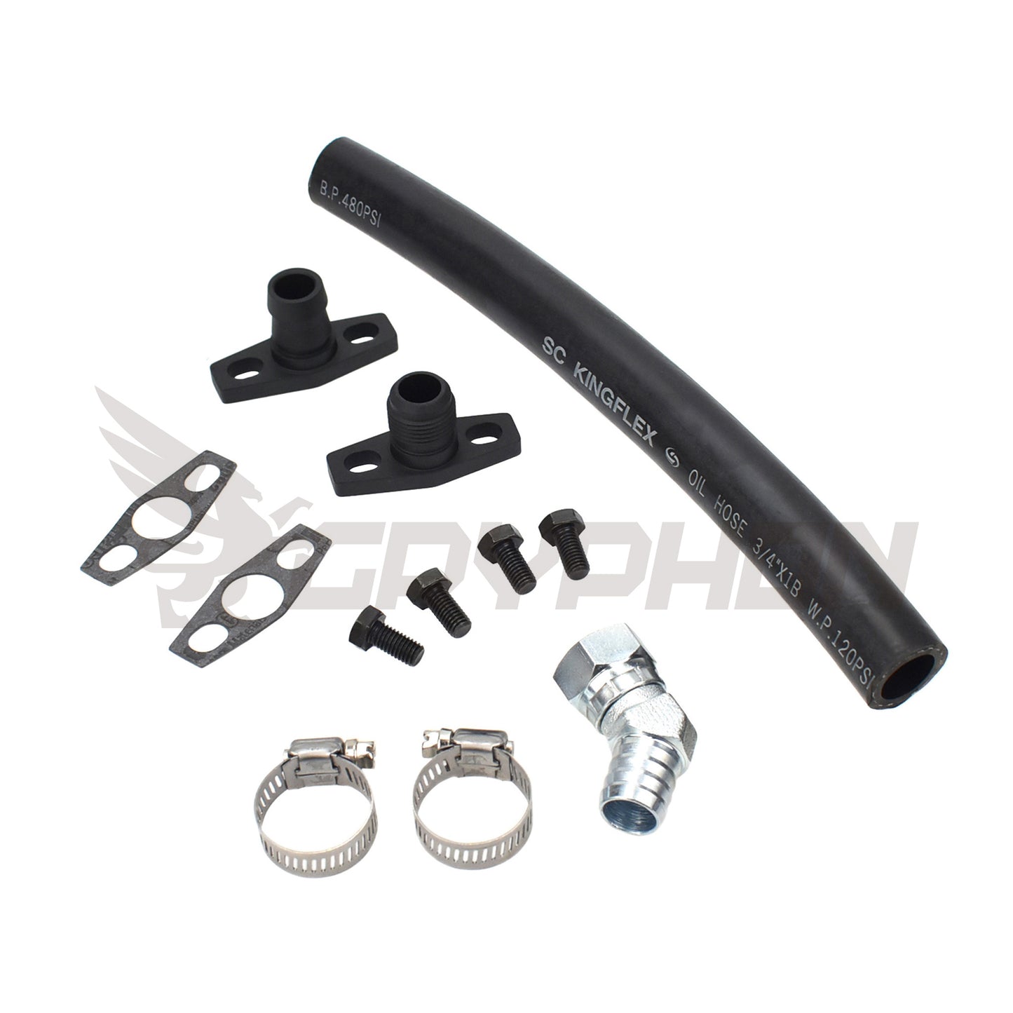Turbo Oil Drain Hose Kit Ford Falcon XR6 BA BF Garrett GT35/40R GT3582R