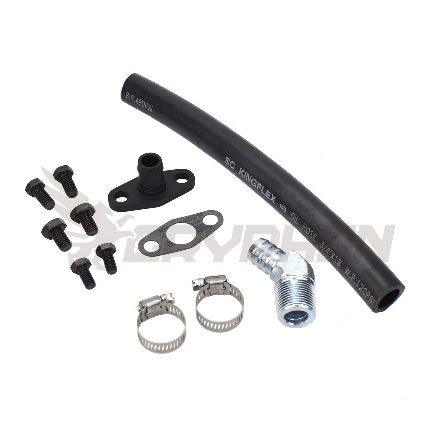 Turbo Oil Drain Hose Kit Nissan RB20 RB25 RB30 with Precision PTE