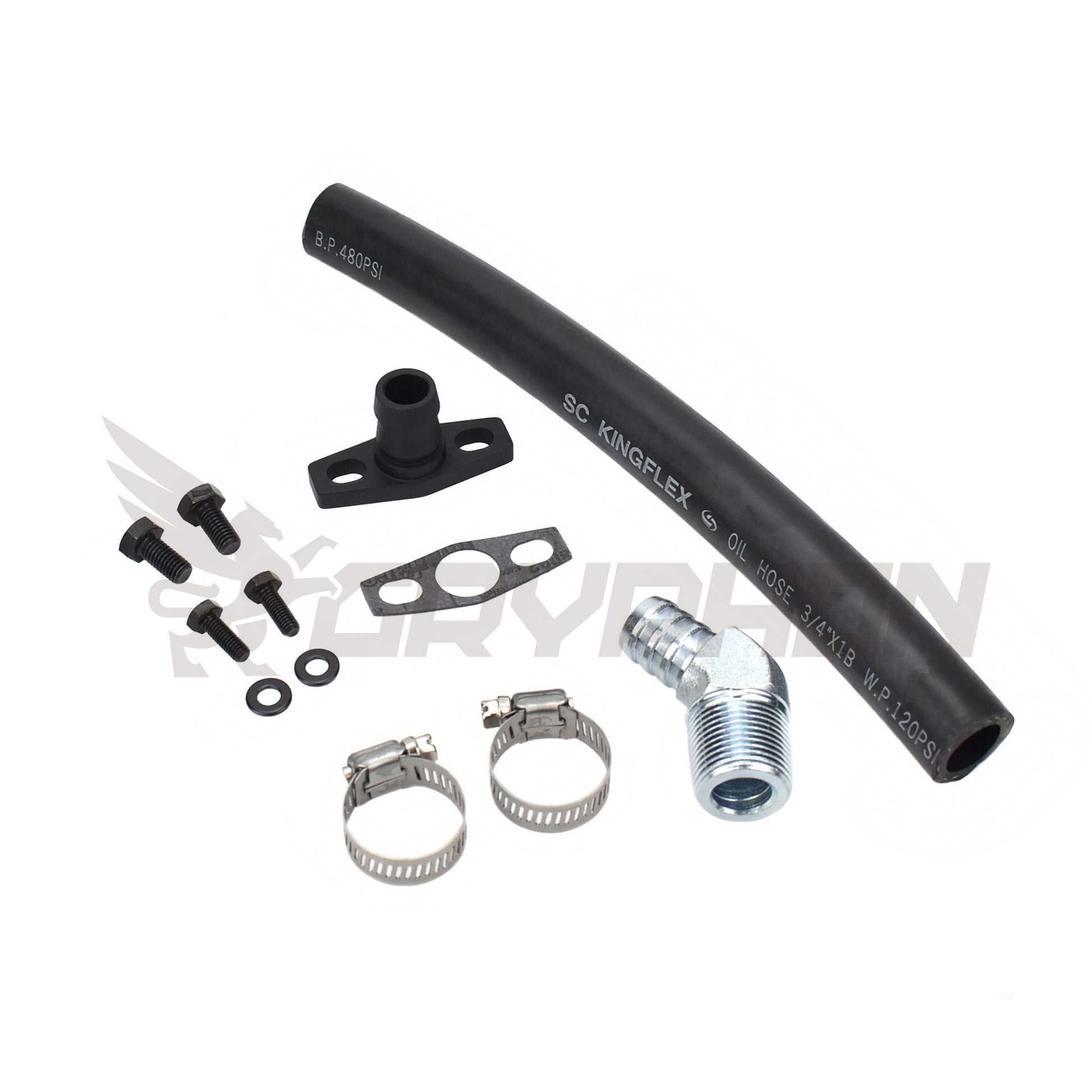 Turbo Oil Drain Hose Kit Nissan RB20 RB25 RB30 with BorgWarner EFR Series