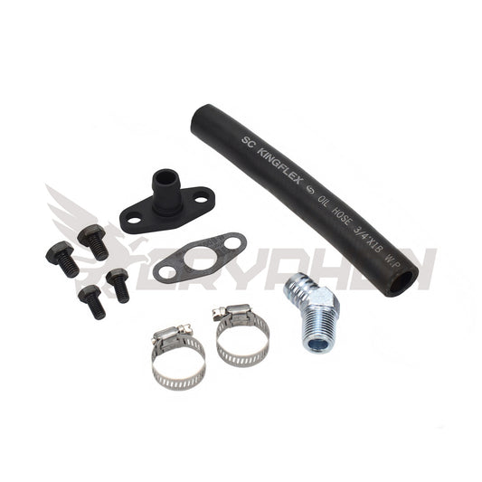 Turbo Oil Drain Hose Kit Nissan Silvia SR20DET with Garrett T3 T4