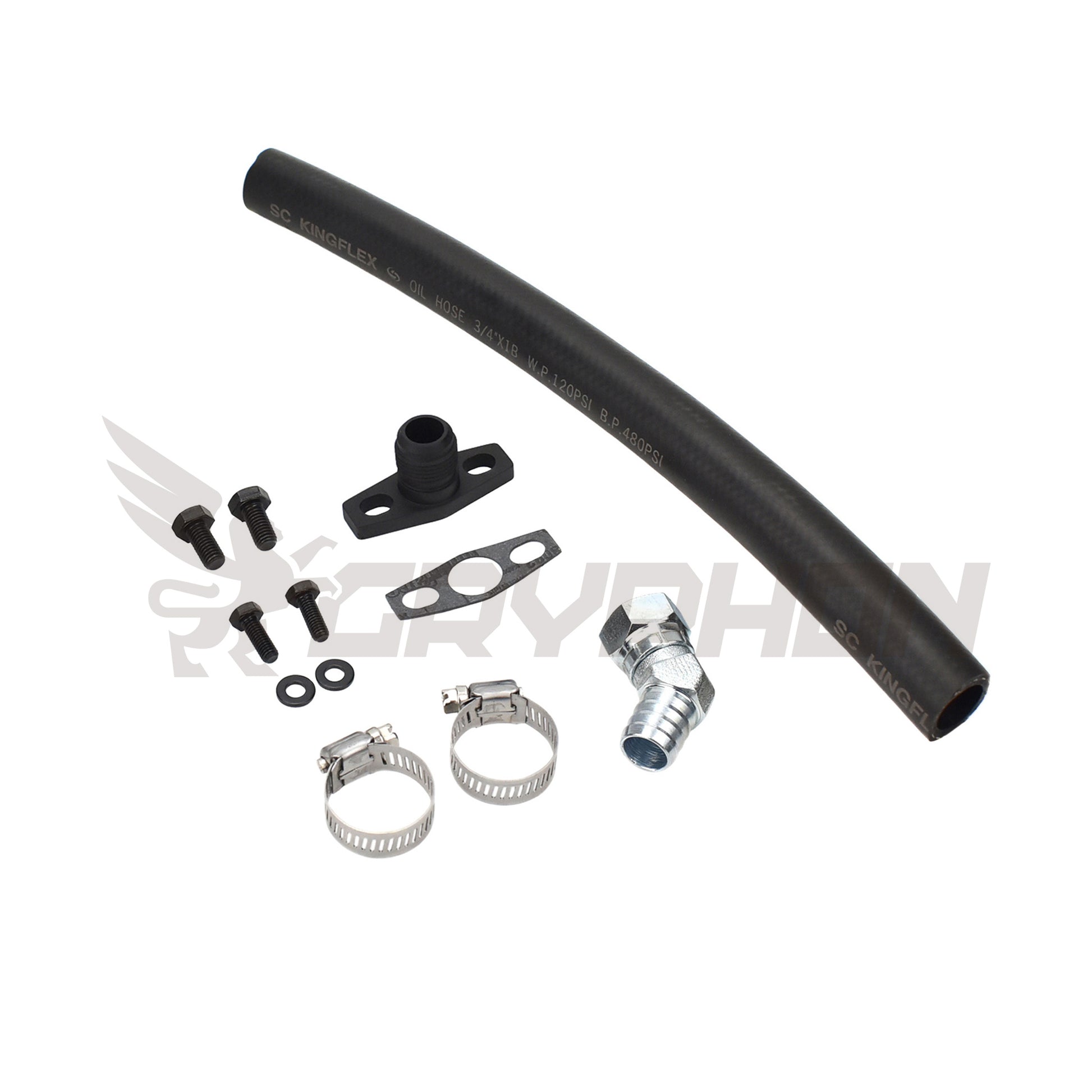 Turbo Oil Drain Hose Kit Toyota Starlet  EP82 EP91 4E-FTE with Holset HE221W