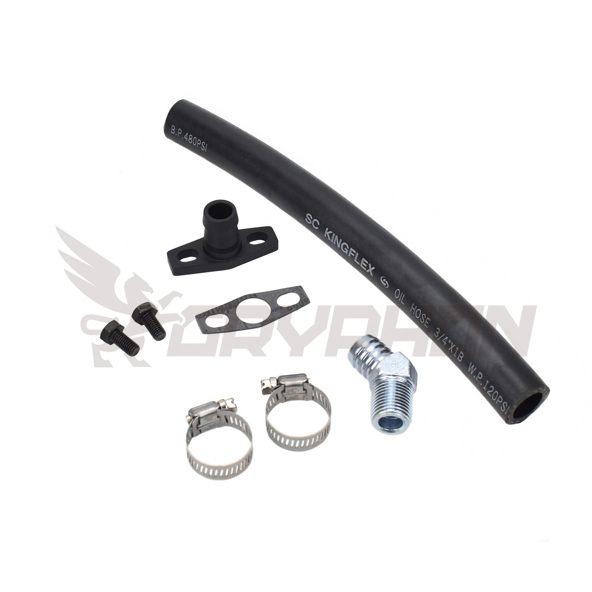 Turbo Oil Drain Hose Kit Toyota Hilux 3L 5L 5LE with Garrett G-Series G25