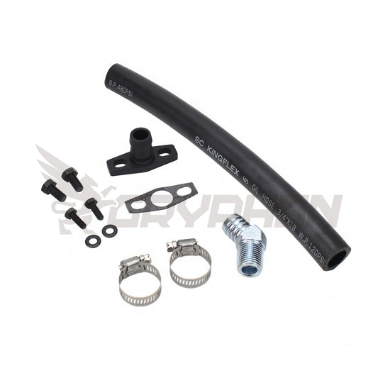 Turbo Oil Drain Hose Kit Toyota Land Cruiser 2H with TD05H
