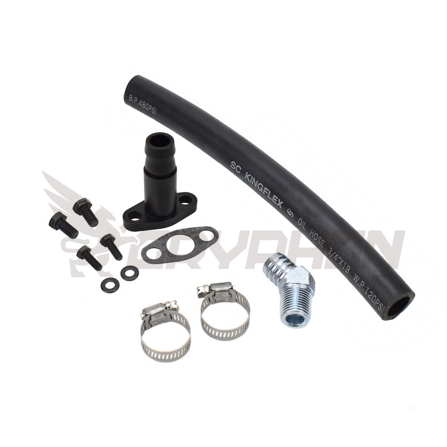 Turbo Oil Drain Hose Kit Mazda MX5 Miata MK1 MK2 MK2.5 with Garrett GBC GBC20 GBC22