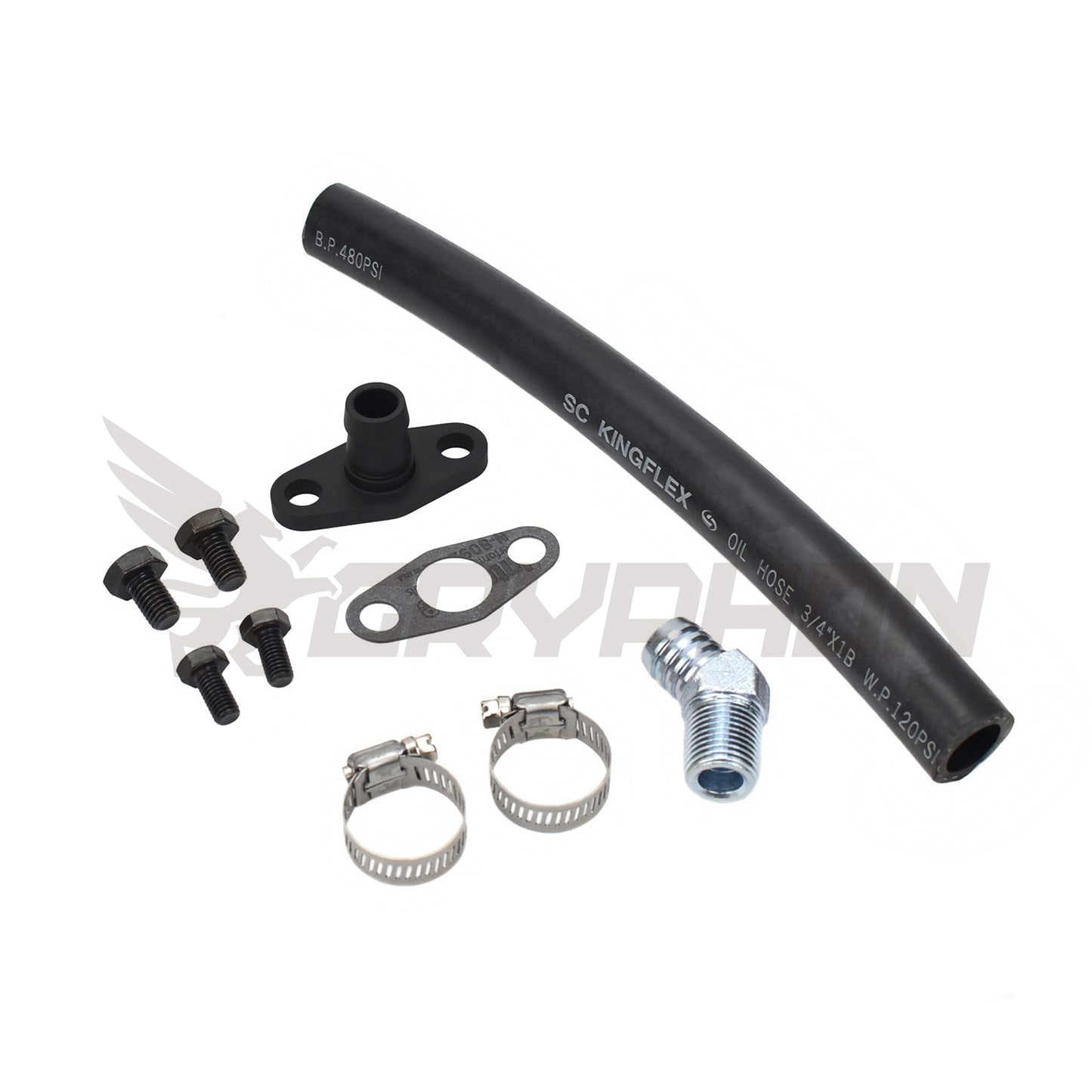 Turbo Oil Drain Hose Kit Mazda MX5 Miata MK1 MK2 MK2.5 with Garrett T3 T4