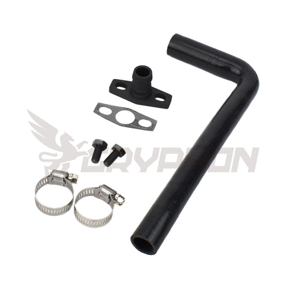 Turbo Oil Drain Hose Kit Toyota Land Cruiser 1HD with Garrett GT28R