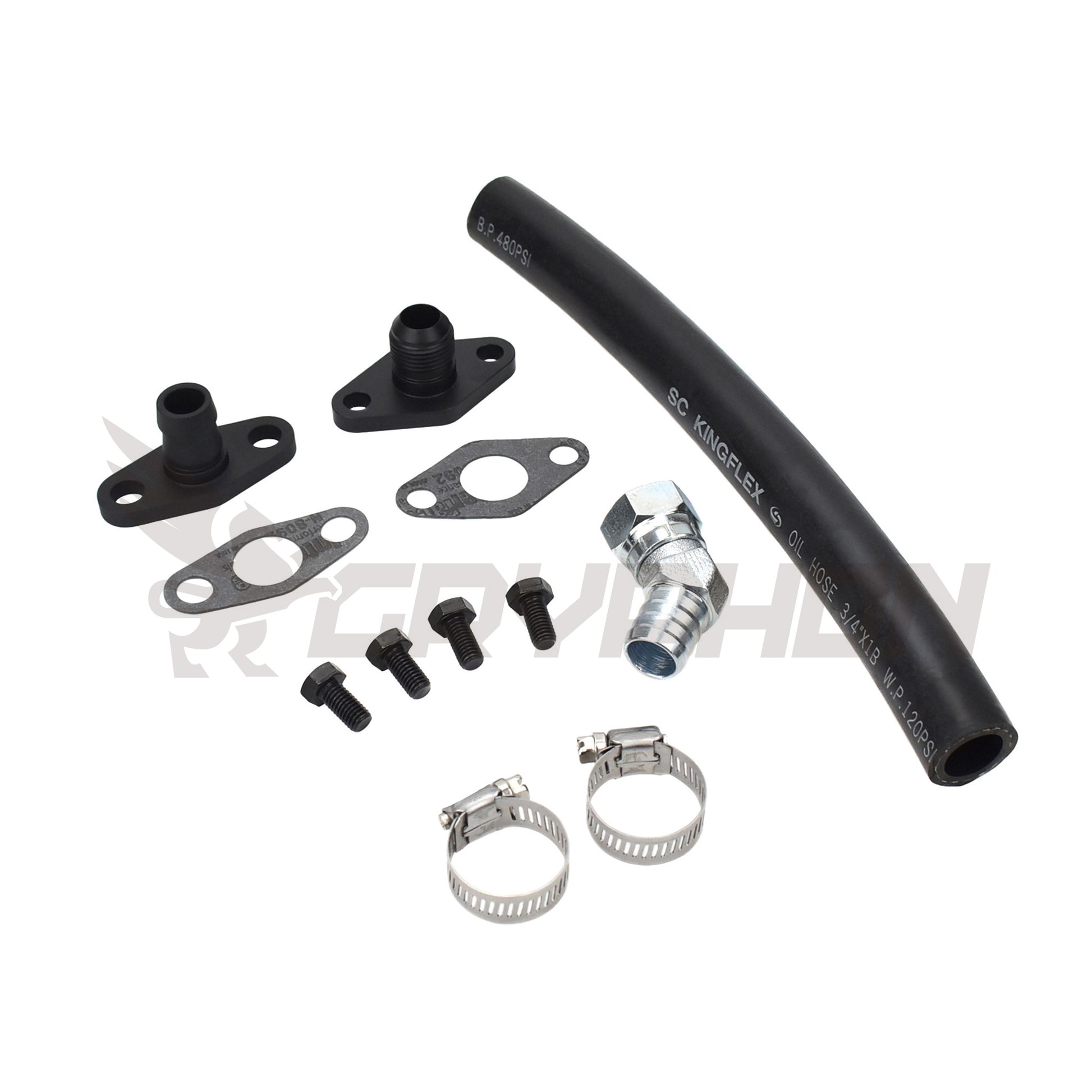 Turbo Oil Drain Hose Kit Toyota Supra 1JZ 2JZ with Holset Super HX30W