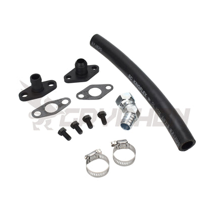 Turbo Oil Drain Hose Kit Toyota Supra 1JZ 2JZ with Garrett G-Series G40 G42 G45