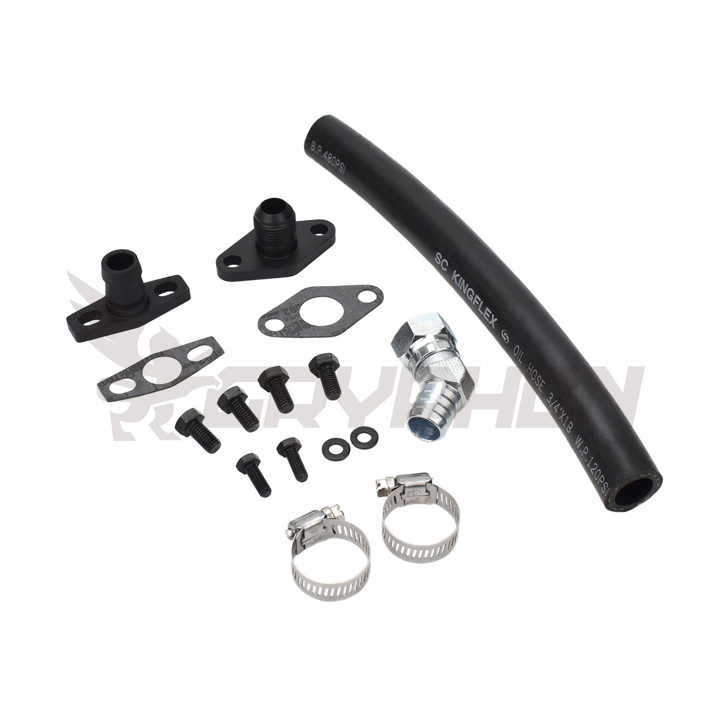 Turbo Oil Drain Hose Kit Toyota Supra 1JZ 2JZ with Garrett T25 T28