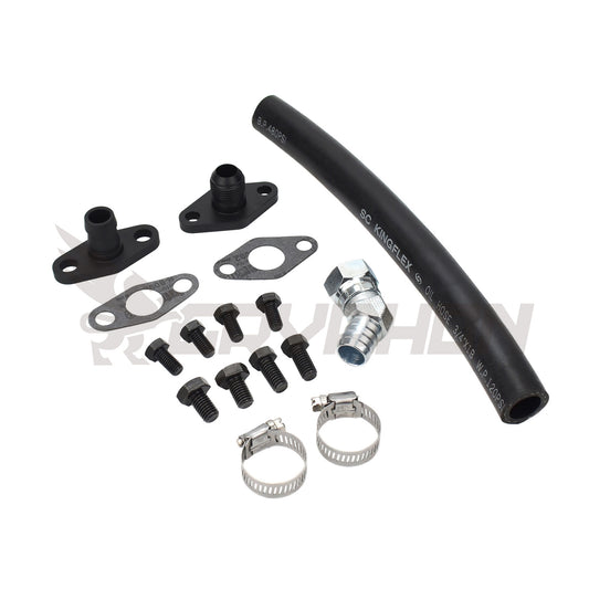 Turbo Oil Drain Hose Kit Toyota Supra 1JZ 2JZ with Garrett T3 T4