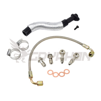 Turbo Oil Feed Return Line Kit Citroen C4 C5 DS3 DS4 DS5 EP6DTS EP6CDT EP6DT 1.6THP