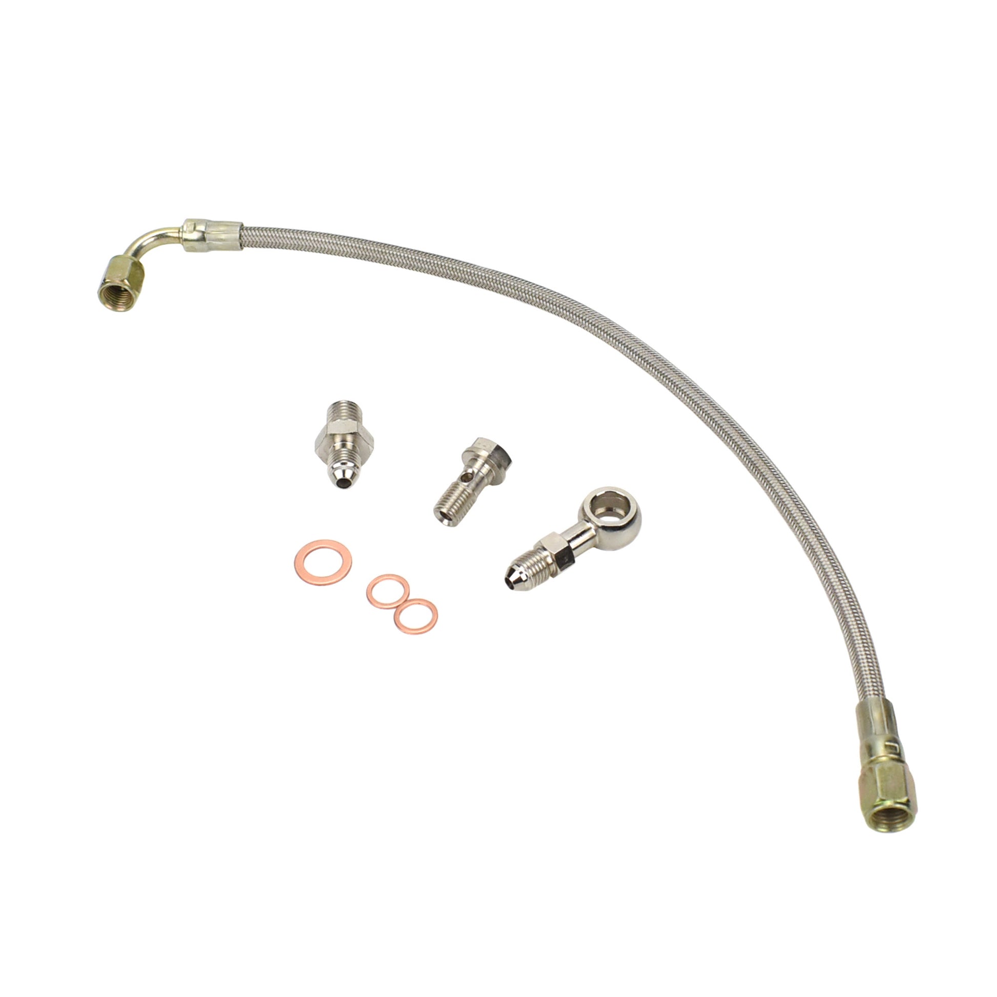 Turbo Oil Feed Line Kit 1G 2G DSM Eclipse 4G63 14B 16G 20G (Head Location)