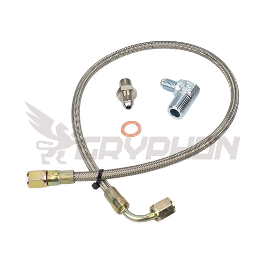 Turbo Oil Feed Line Kit 1G 2G DSM Eclipse 4G63 14B 16G 20G (Filter Location)