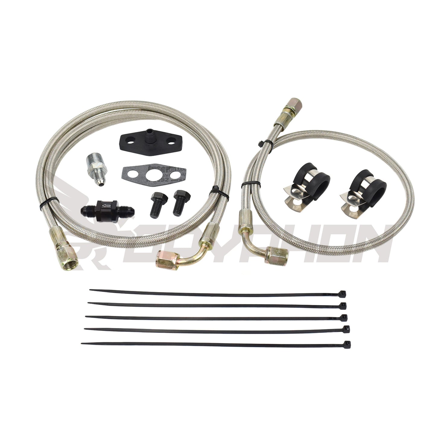 Turbo Oil Feed Line Kit 4G63T EVO 4~9 Garrett T3 T4 (Filter Location)