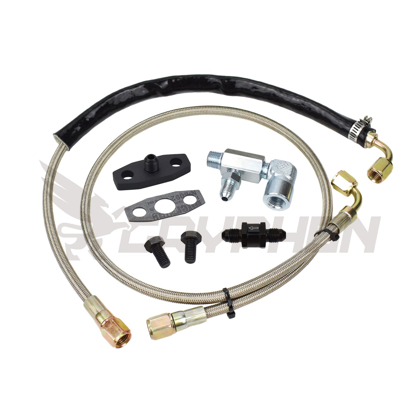 Turbo Oil Feed Line Kit Ford Territory Ghia SX SY with Garrett GT4202 GT4294