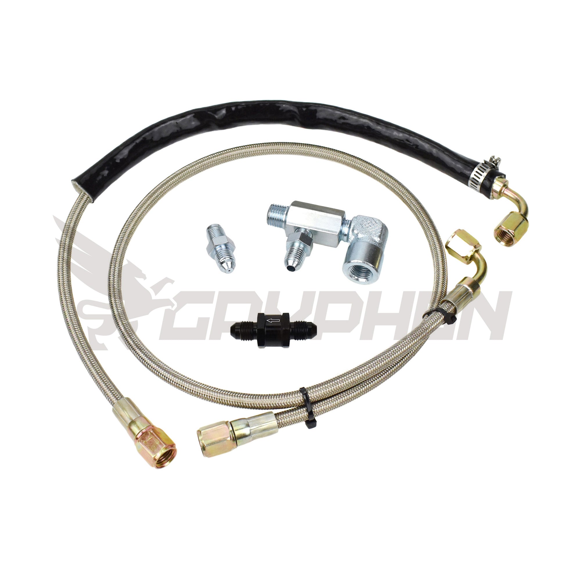 Turbo Oil Feed Line Kit Ford Territory Ghia SX SY with Garrett GT35/40R GT3582R