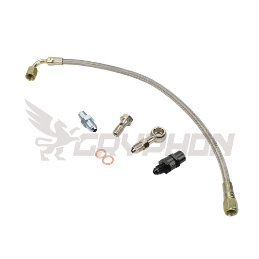 Turbo Oil Feed Line Kit Mitsubishi Lancer 4B11T EVO X 10 with Precision PTE