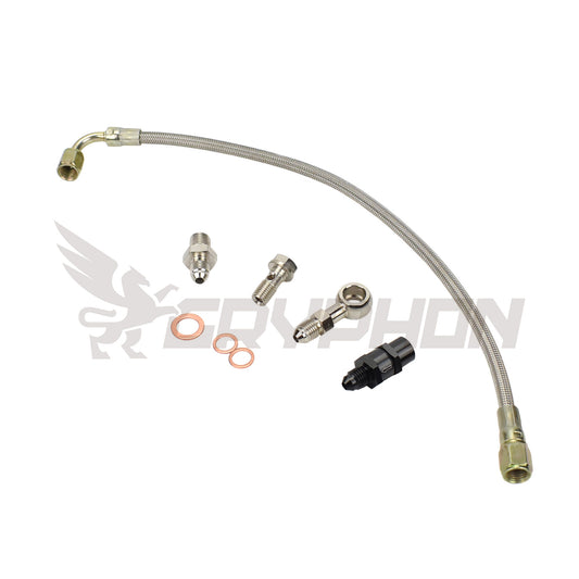 Turbo Oil Feed Line Kit Mitsubishi Lancer 4B11T EVO X 10 stock TD05H