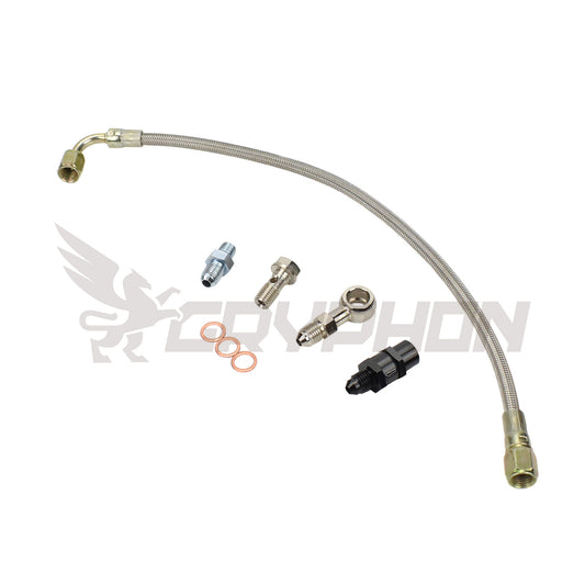 Turbo Oil Feed Line Kit Mitsubishi Lancer 4B11T Ralliart Stock TD04HL-15T