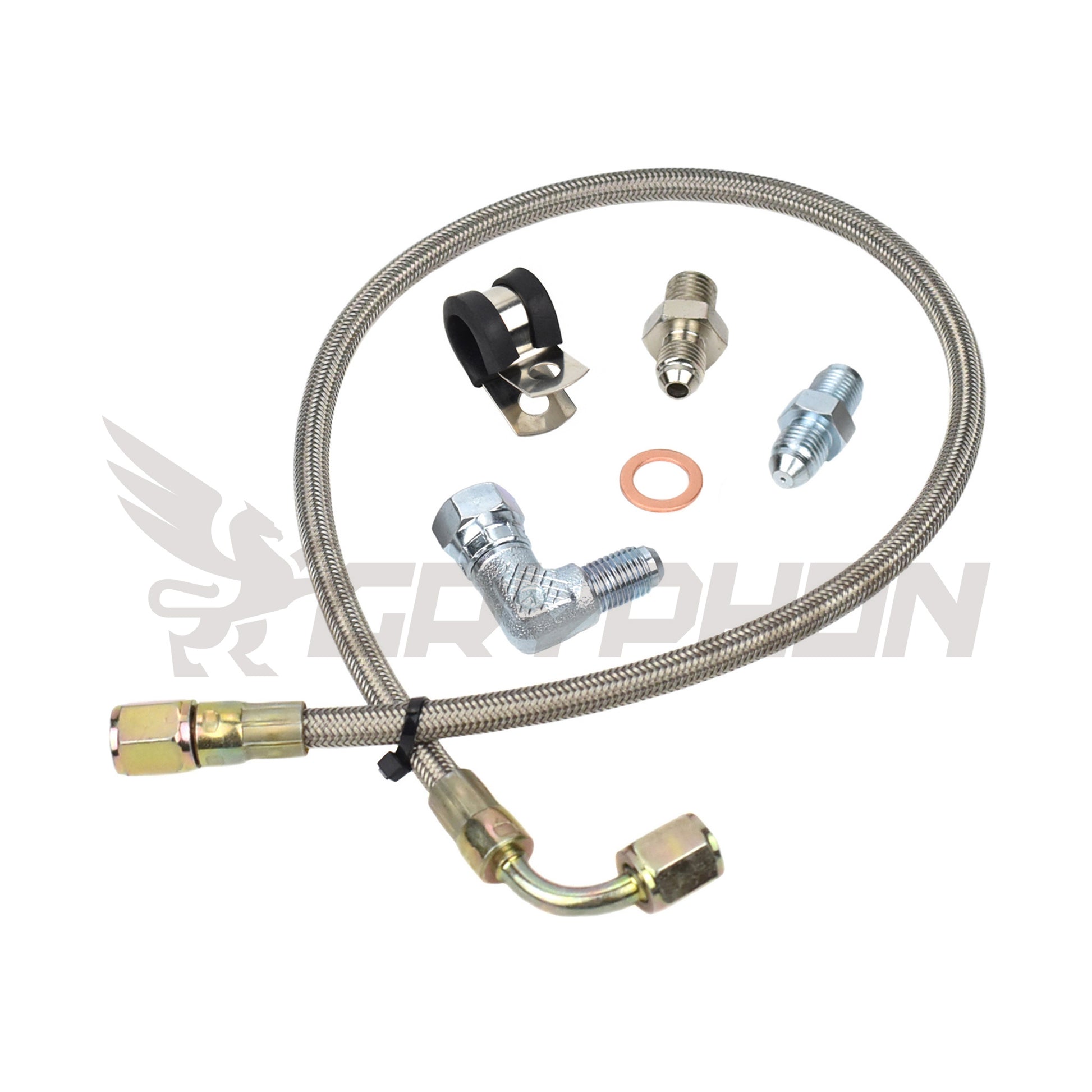 Turbo Oil Feed Line Kit MAZDASPEED MS3 MS6 CX-7 AXELA 2.3L with Garrett GT28R GT30R