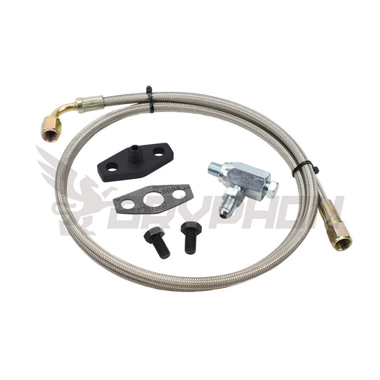 Turbo Oil Feed Line Kit Toyota 1FZ-FE Garrett T3 T4 