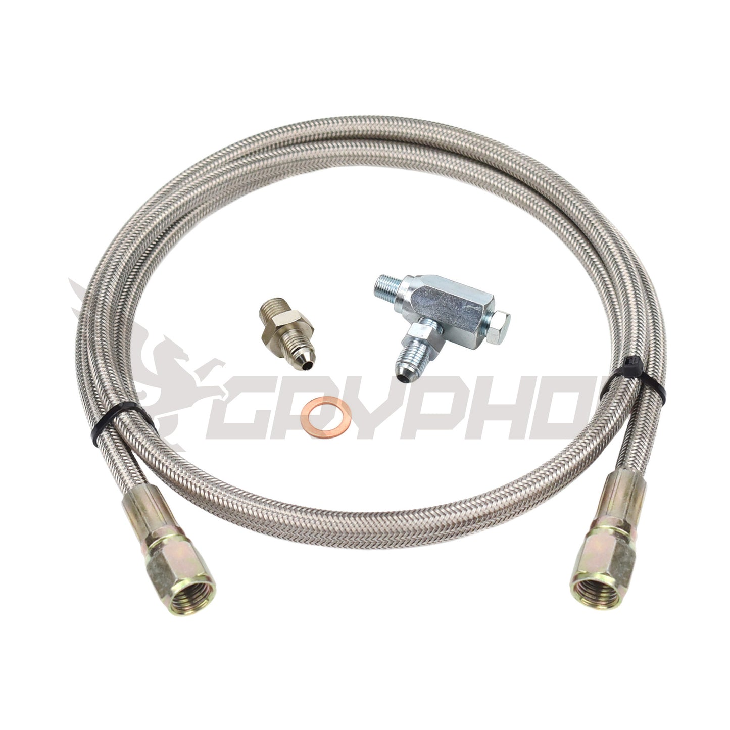 Turbo Oil Feed Line Kit Toyota Land Cruiser 1HZ with Holset HX30 HX35