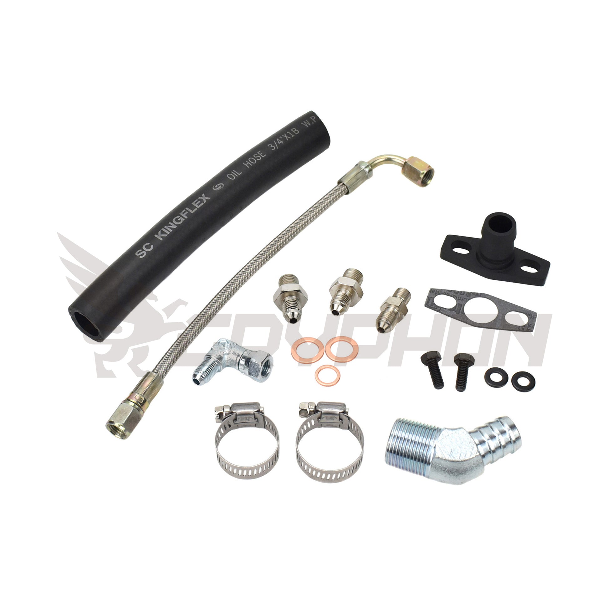 Turbo Oil Feed Return Line Kit Holden Commodore VL RB30ET with TD05H TD06
