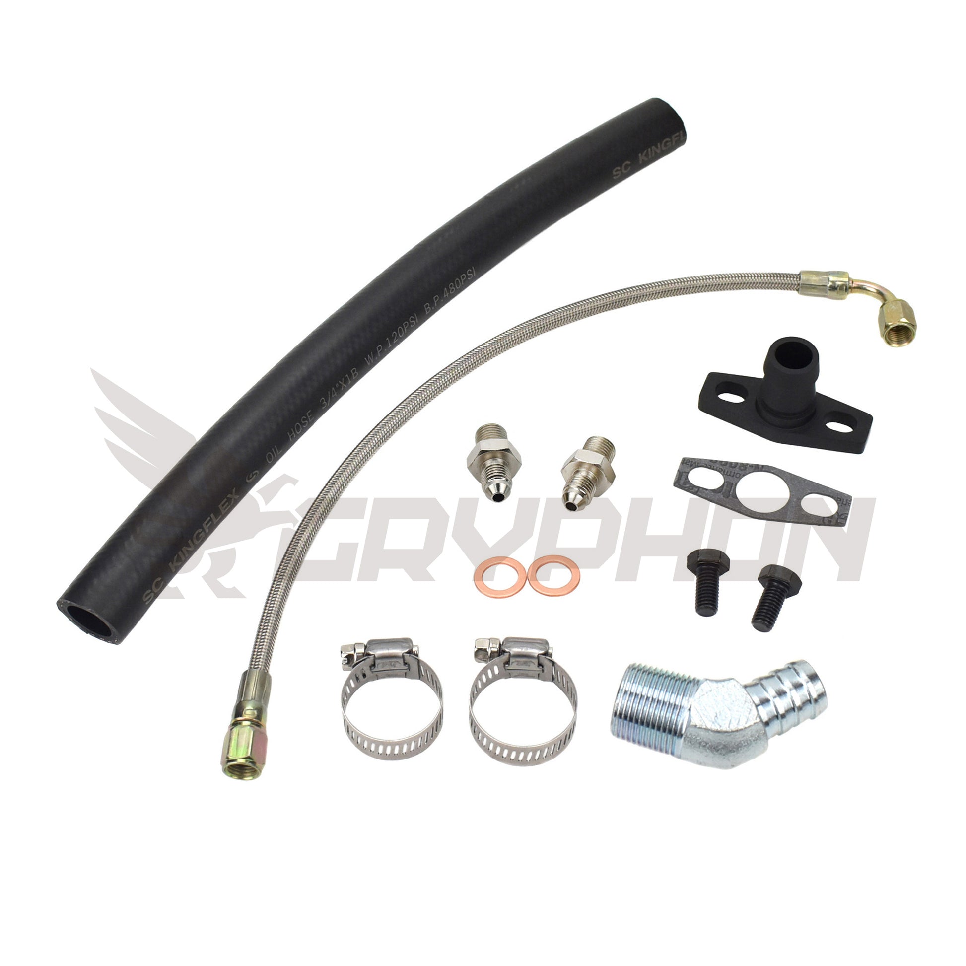 Turbo Oil Feed Return Line Kit Holden Commodore VL RB30ET with BorgWarner EFR Series