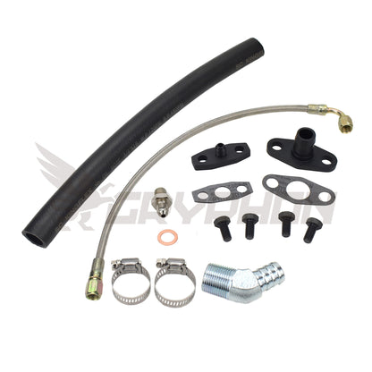 Turbo Oil Feed Return Line Kit Holden Commodore VL RB30ET with Garrett G-Series G40 G42 G45
