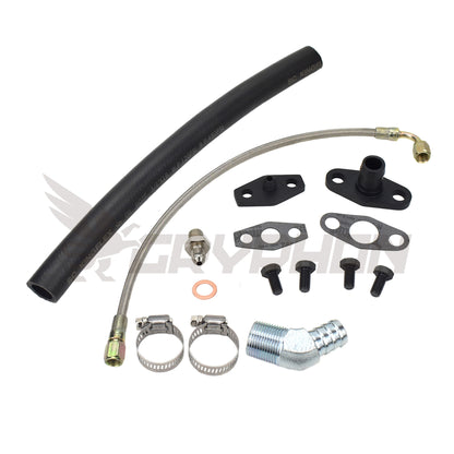 Turbo Oil Feed Return Line Kit Holden Commodore VL RB30ET with Holset Super HX30W