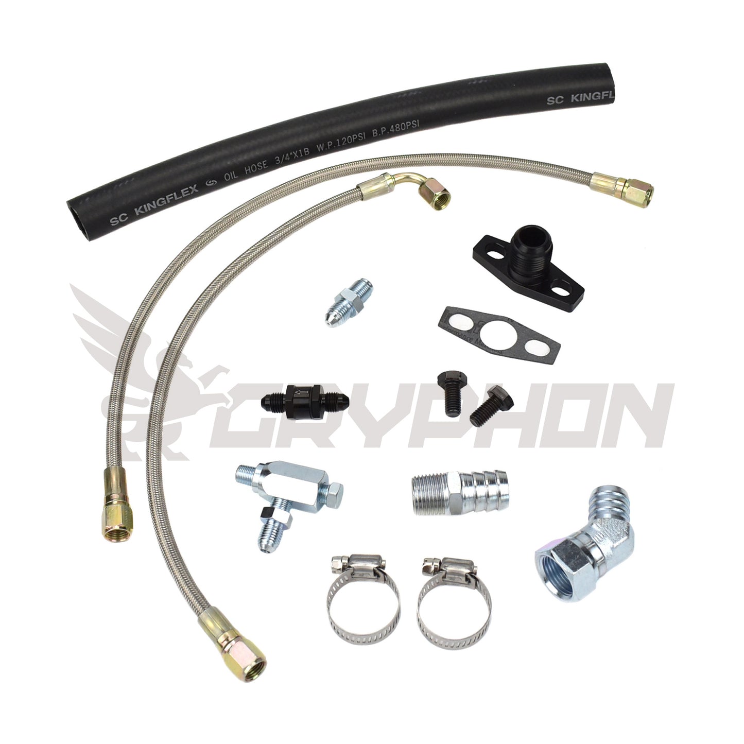 Turbo Oil Feed Return Line Kit Honda Civic B/D Series with Garrett GT30R GT35R